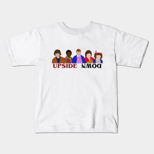 STRANGER THINGS SQUAD (Minimalist Print with Text) Kids T-Shirt